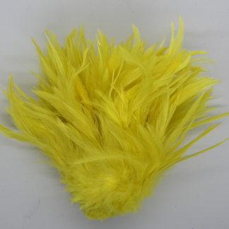 .5 Pound Bright Yellow Hackle Feather